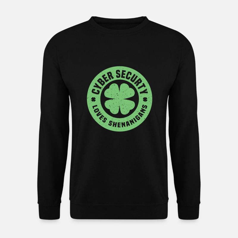 Cyber Security St. Patrick's Day - Unisex Sweatshirt - black