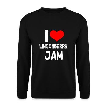 J’adore la confiture de canneberges - Sweat-shirt Unisexe - noir - Devant - Alina (178cm) & Michal (187cm)