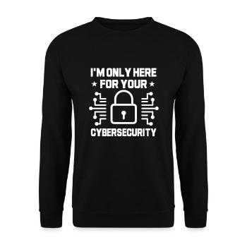 CybeL’humour de la cybersécurité - Sweat-shirt Unisexe - noir - Devant - Alina (178cm) & Michal (187cm)