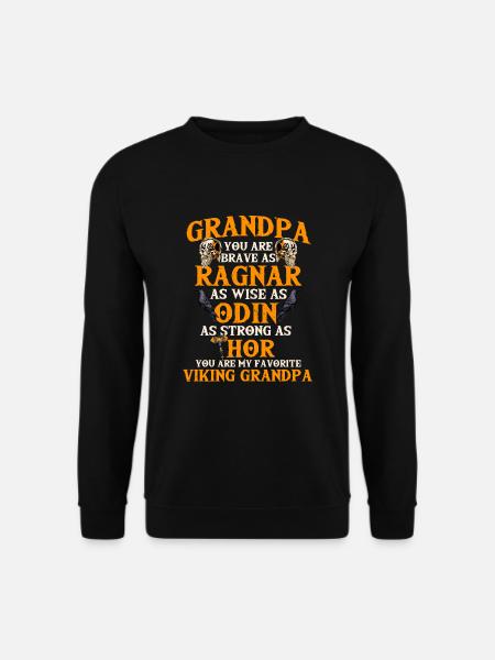 Viking Grandpa - Unisex Sweatshirt - black