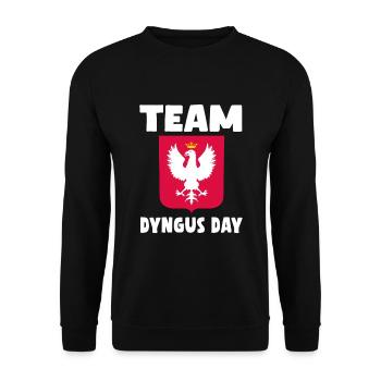 Chemise de jour Team Dyngus - Sweat-shirt Unisexe - noir - Devant - Alina (178cm) & Michal (187cm)