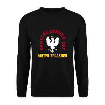 PolniscŚmigus-Dyngus Water Splash - Unisex Sweatshirt - black - Front - Alina (178cm) & Michal (187cm)