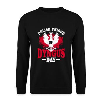 Dyngus Day Polish Easter Monday Water Fight - Unisex Sweatshirt - black - Front - Alina (178cm) & Michal (187cm)