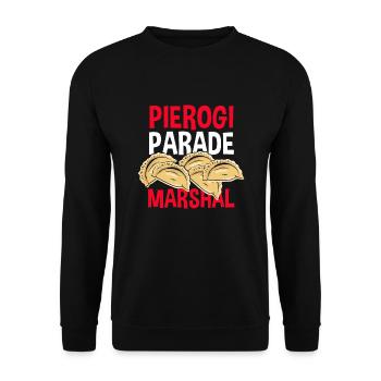Américain d’origine polonaiseDyngus Day Pierogi Parade Marshal - Sweat-shirt Unisexe - noir - Devant - Alina (178cm) & Michal (187cm)