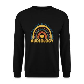 Cadeau d’audiologie - Sweat-shirt Unisexe - noir - Devant - Alina (178cm) & Michal (187cm)