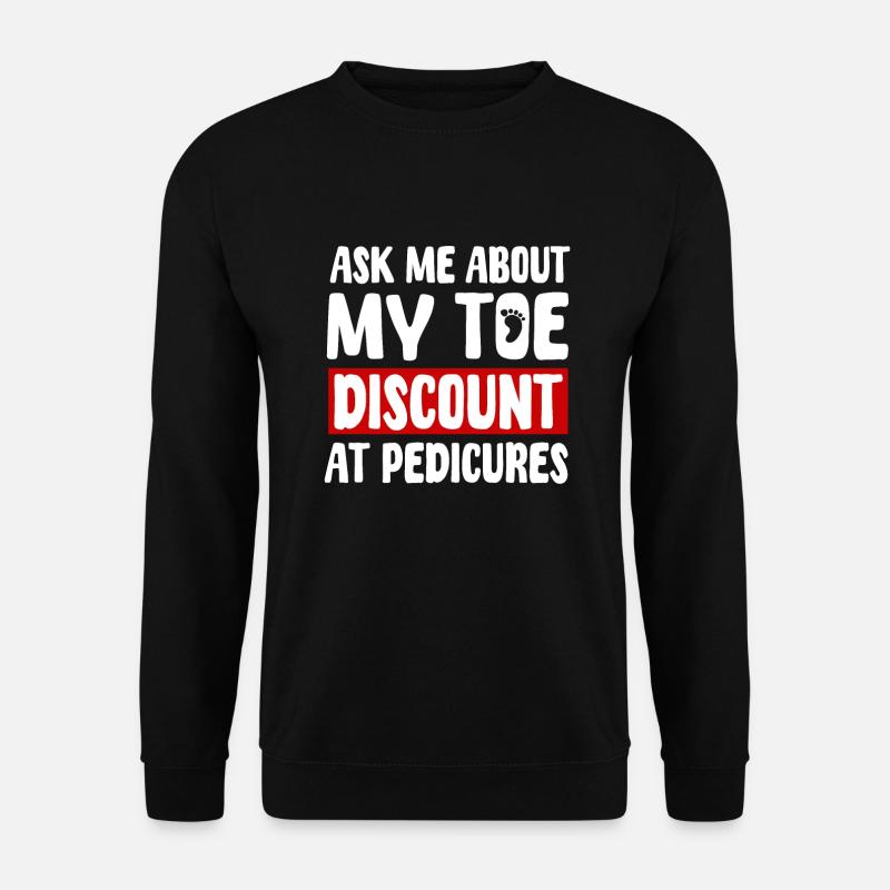 Witzige Zehenamputation Geschenkidee - Unisex Pullover - Schwarz