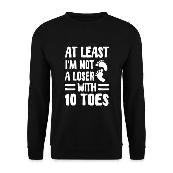 Care toe amputation - Unisex Sweatshirt - black - Front - Alina (178cm) & Michal (187cm)