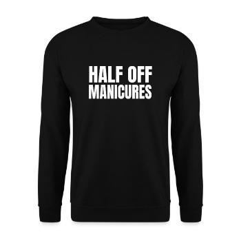 De l’humour pour les amputés d’un bras - Sweat-shirt Unisexe - noir - Devant - Alina (178cm) & Michal (187cm)