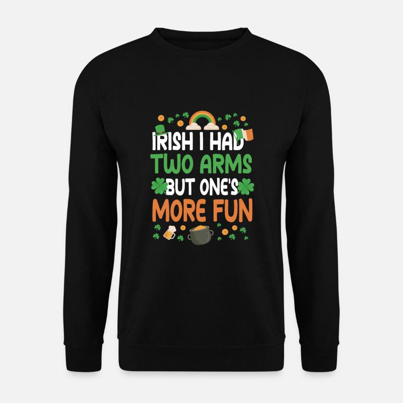 Armamputierter St. Patrick's Day - Unisex Pullover - Schwarz