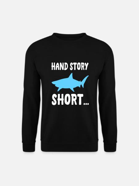 Hand Amputee Shark Story - Unisex Pullover - Schwarz