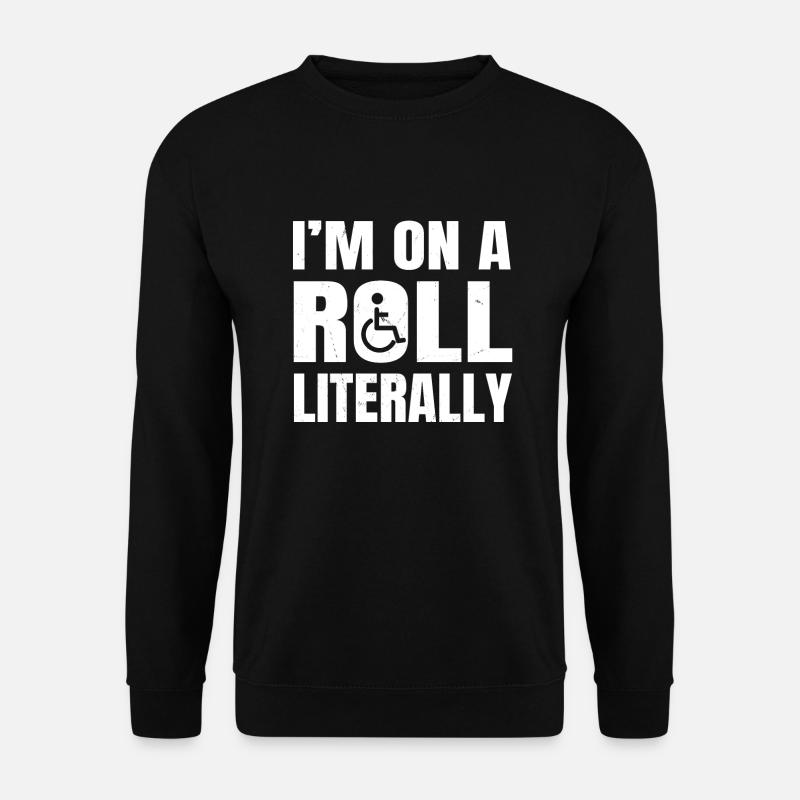 Rollstuhl - Unisex Pullover - Schwarz