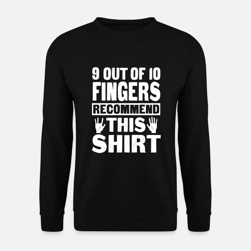 Funny Finger Amputee Shirt - Unisex Sweatshirt - black