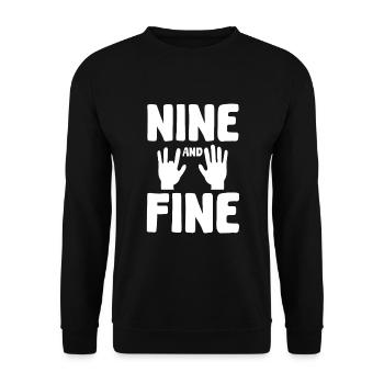 Doigt Amputé Neuf Et Fine - Sweat-shirt Unisexe - noir - Devant - Alina (178cm) & Michal (187cm)
