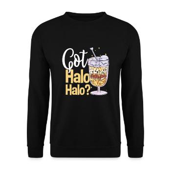 Do you have Halo Halo? - Unisex Sweatshirt - black - Front - Alina (178cm) & Michal (187cm)