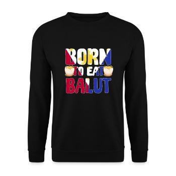 Filipino Balut Lover - Unisex Sweatshirt - black - Front - Alina (178cm) & Michal (187cm)