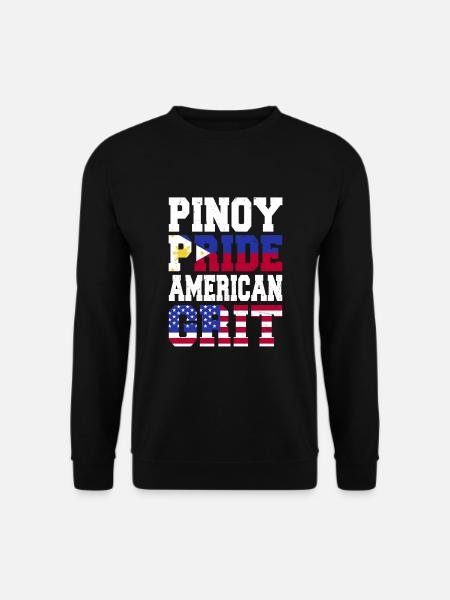 Pinoy Pride American Grit - Unisex Sweatshirt - black