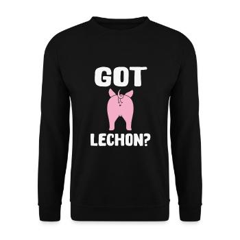 Avez-vous du léthon ? - Sweat-shirt Unisexe - noir - Devant - Alina (178cm) & Michal (187cm)