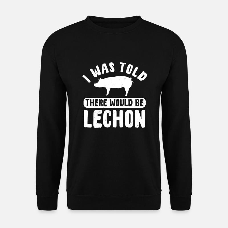 Funny Lechon Pig Gift - Unisex Sweatshirt - black