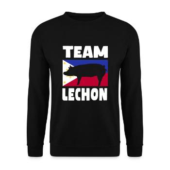 L’équipe Lechon Philippines - Sweat-shirt Unisexe - noir - Devant - Alina (178cm) & Michal (187cm)