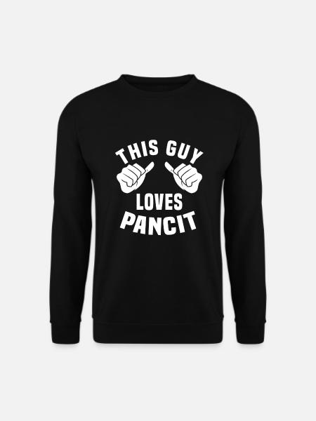 This guy loves Pancit - Unisex Sweatshirt - black