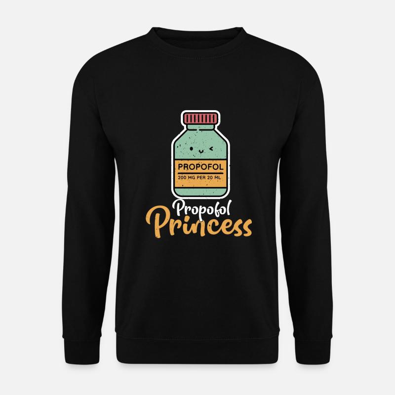 Funny Anesthesiologist Propofol Princess - Unisex Sweatshirt - black