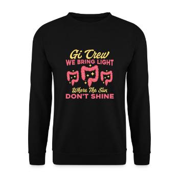 Idée cadeau drôle d’endoscopie - Sweat-shirt Unisexe - noir - Devant - Alina (178cm) & Michal (187cm)