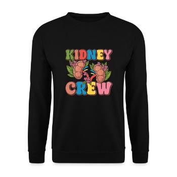 Dialyse-crew - Unisex Pullover - Schwarz - Vorne - Alina (178cm) & Michal (187cm)