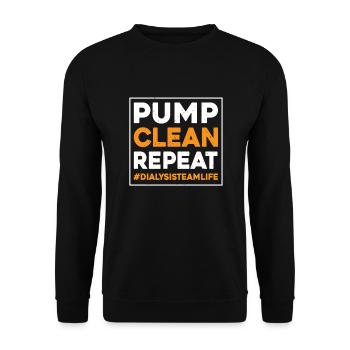 Dialysis Team Gift - Unisex Sweatshirt - black - Front - Alina (178cm) & Michal (187cm)
