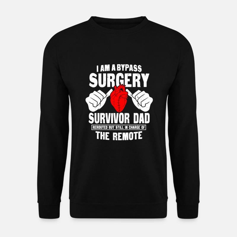 Bypass Surgery Surviving Dad - Unisex Sweatshirt - black