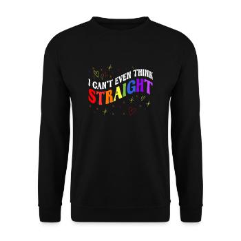 LGBTQ Rights Pride Month Queer Culture Love - Unisex Sweatshirt - black - Front - Alina (178cm) & Michal (187cm)