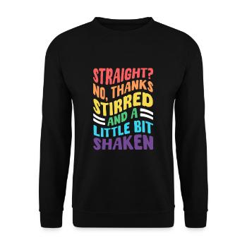 Funny Lgbtq Pride Month T-Shirt - Unisex Sweatshirt - black - Front - Alina (178cm) & Michal (187cm)
