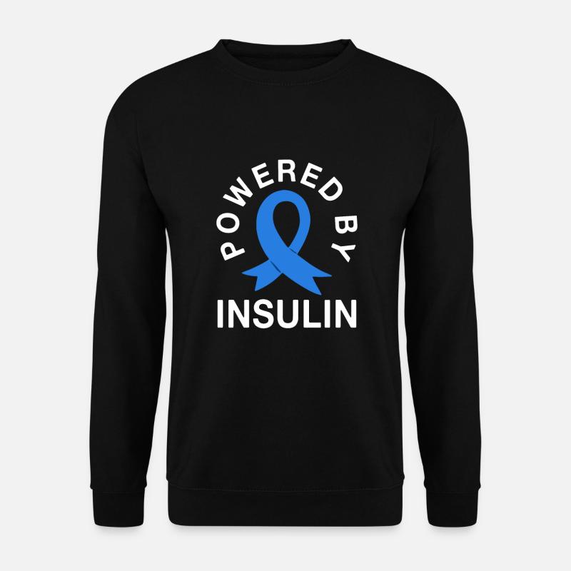 Powered By Insulin - Unisex Sweatshirt - black