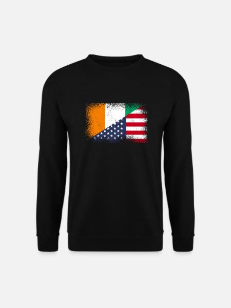 Côte d'Ivoire, United States - Unisex Sweatshirt - black