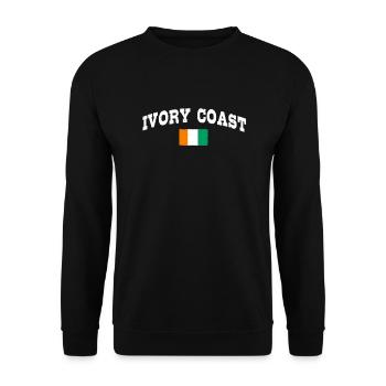 Ivory Coast - Unisex Sweatshirt - black - Front - Alina (178cm) & Michal (187cm)