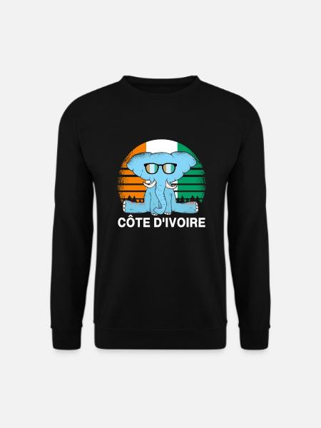 Côte d'Ivoire Elephant - Unisex Sweatshirt - black