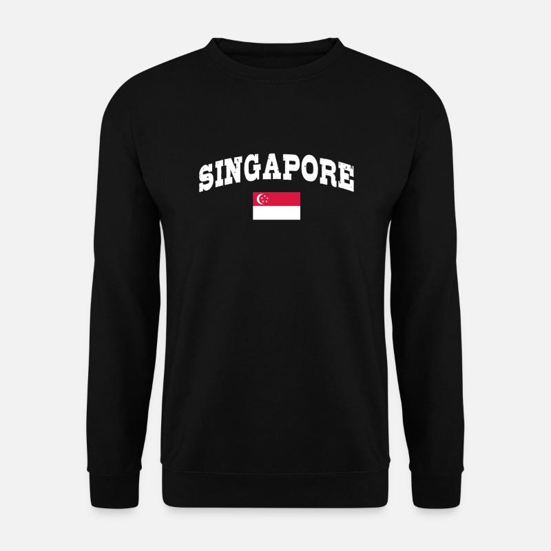 Singapur - Unisex Pullover - Schwarz