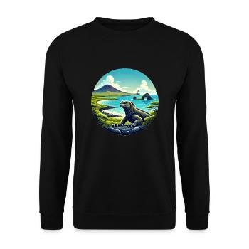 Ecuador Quito Guayaquil Ecuadorianische - Unisex Pullover - Schwarz - Vorne - Alina (178cm) & Michal (187cm)