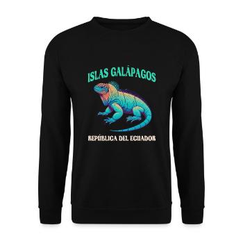 Ecuador Quito Guayaquil Ecuadorianische Kultur - Unisex Pullover - Schwarz - Vorne - Alina (178cm) & Michal (187cm)