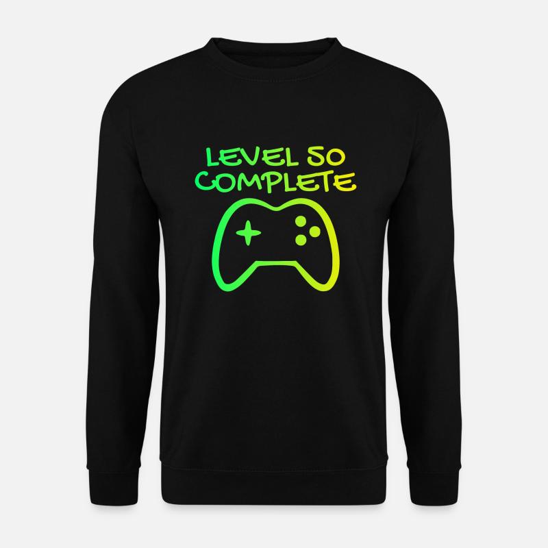50th Birthday Level 50 Complete - Unisex Sweatshirt - black