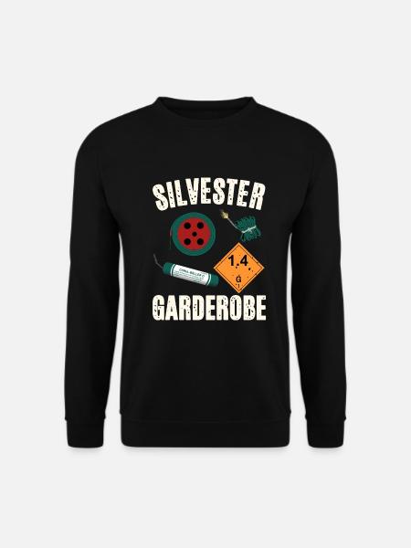 Silvester Garderobe - Unisex Pullover - Schwarz