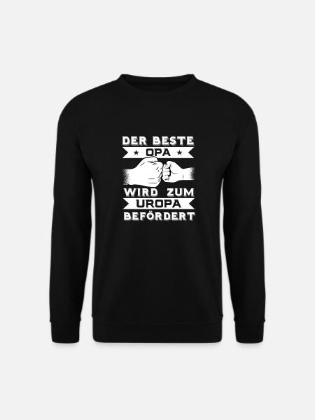 DER BESTE OPA WIRD ZUM UROPA BEFÖRDERT - Unisex Pullover - Schwarz