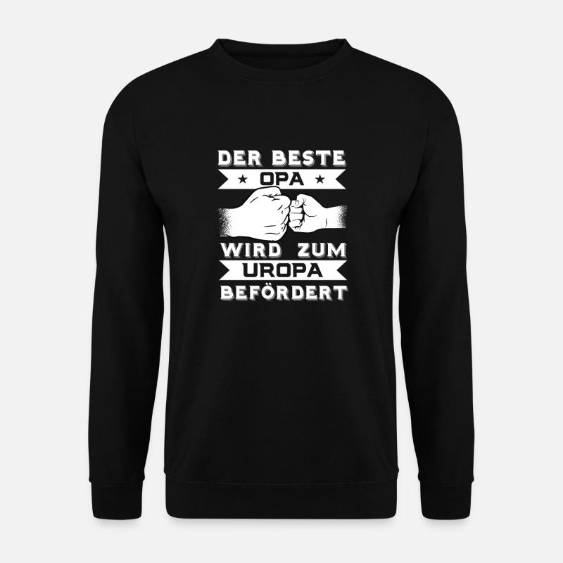 DER BESTE OPA WIRD ZUM UROPA BEFÖRDERT - Unisex Pullover - Schwarz