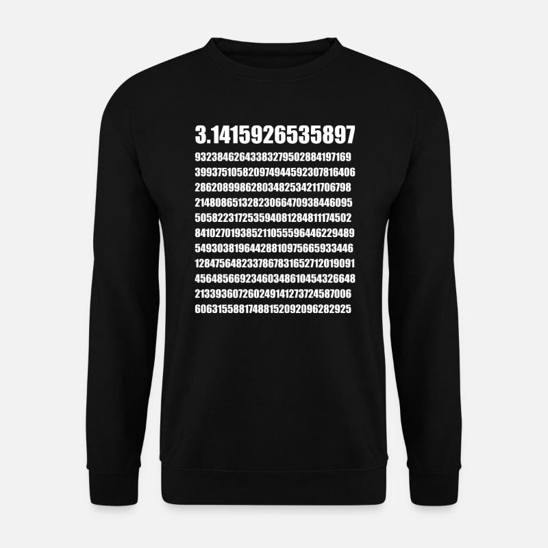 Pi Pi Mathematik Geschenk - Unisex Pullover - Schwarz