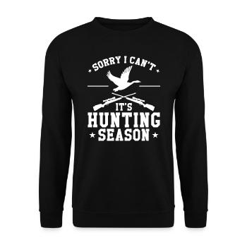 Duck hunting duck hunting - Unisex Sweatshirt - black - Front - Alina (178cm) & Michal (187cm)