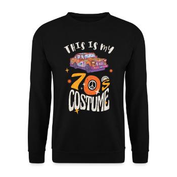C’est mon effet grunge costume des années 70 - Sweat-shirt Unisexe - noir - Devant - Alina (178cm) & Michal (187cm)