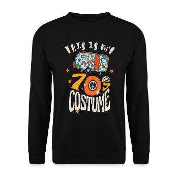 C’est mon effet grunge costume des années 70 - Sweat-shirt Unisexe - noir - Devant - Alina (178cm) & Michal (187cm)
