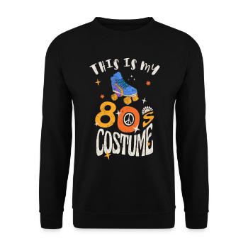 C’est mon effet grunge de costume des années 80 - Sweat-shirt Unisexe - noir - Devant - Alina (178cm) & Michal (187cm)