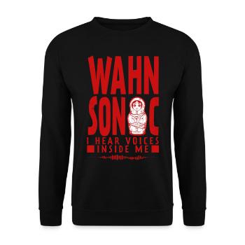 I hear voices inside me - Unisex Pullover - Schwarz - Vorne - Alina (178cm) & Michal (187cm)