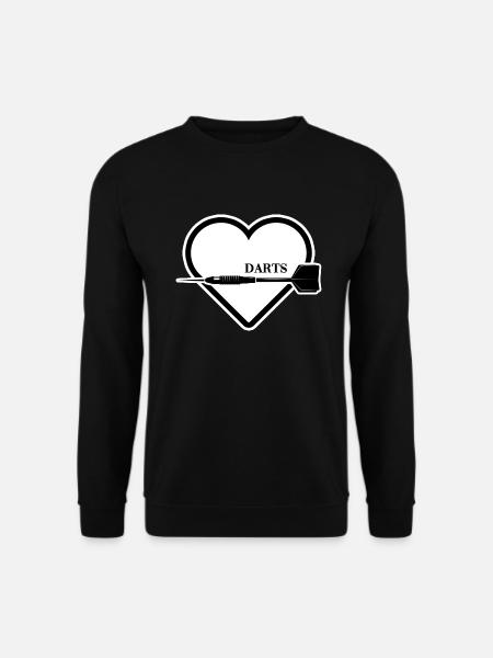 Dart Dartpfeil Dartlegende Dartscheibe - Unisex Pullover - Schwarz