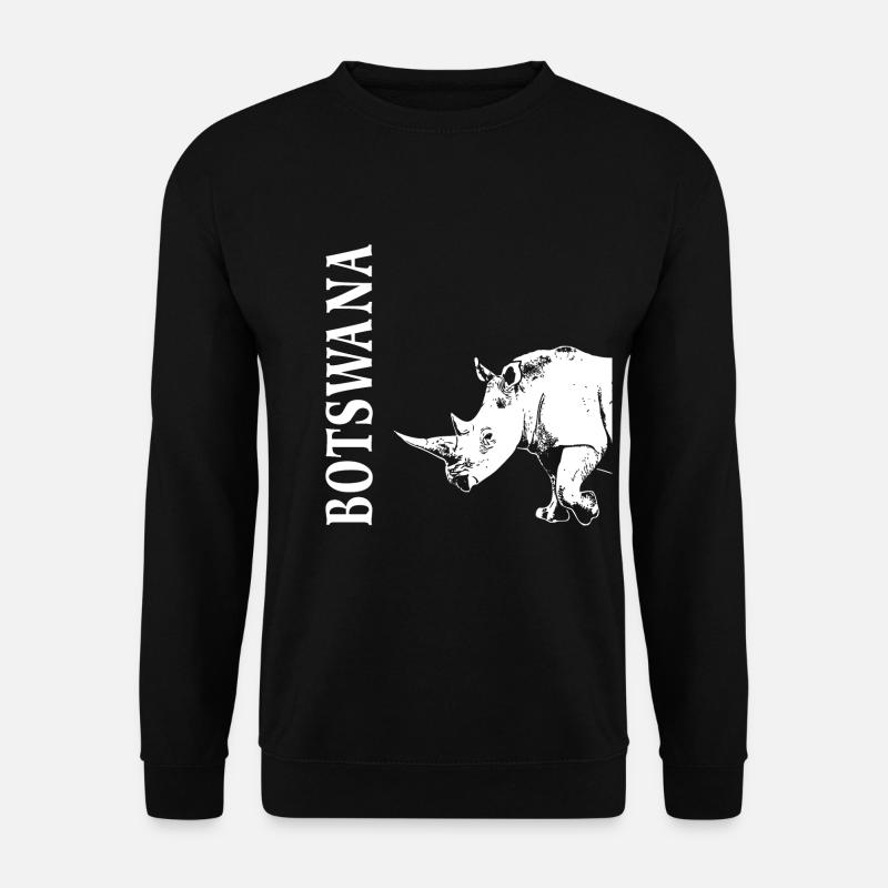 Botswana - Rhino - Unisex Sweatshirt - black